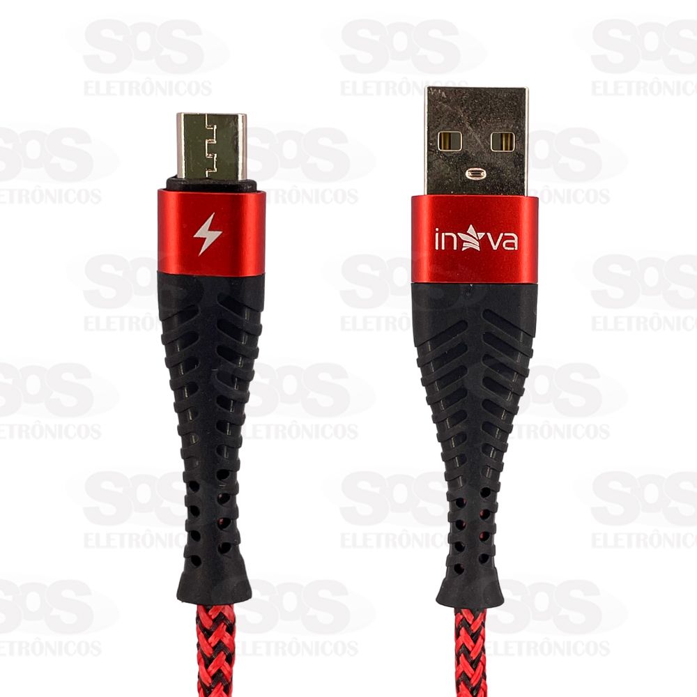 Cabo De Dados Rpido Micro USB V8 3.4A 1 Metro Inova CBO-20292