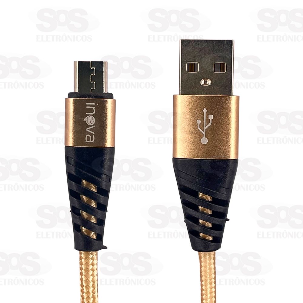 Cabo De Dados Micro USB V8 3.4A 2 Metros Inova CBO-9867