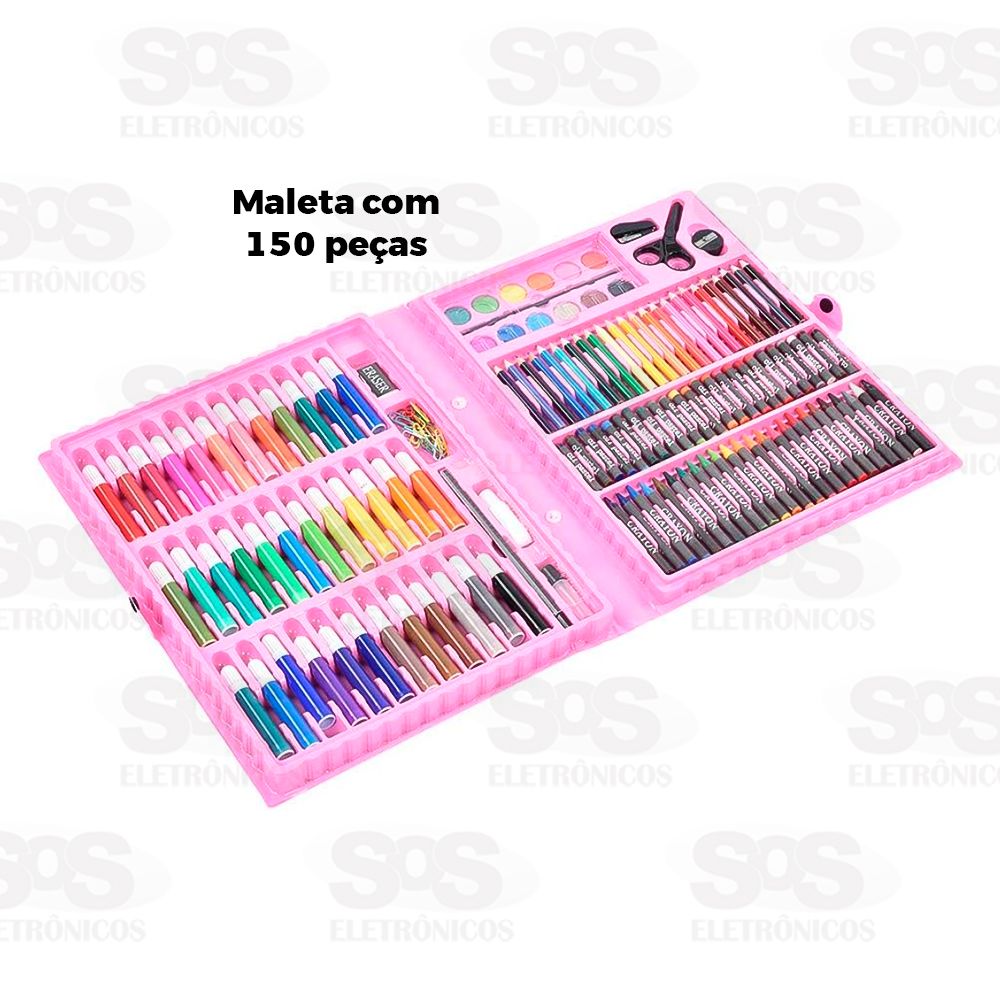 Kit Maleta De Pintura Baile De Mscaras 150 Peas Toy King TK-CR16