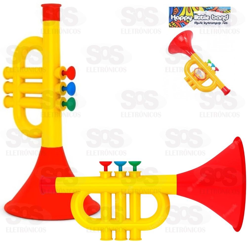Trompete de Brinquedo Infantil Toy King TK-AB5103