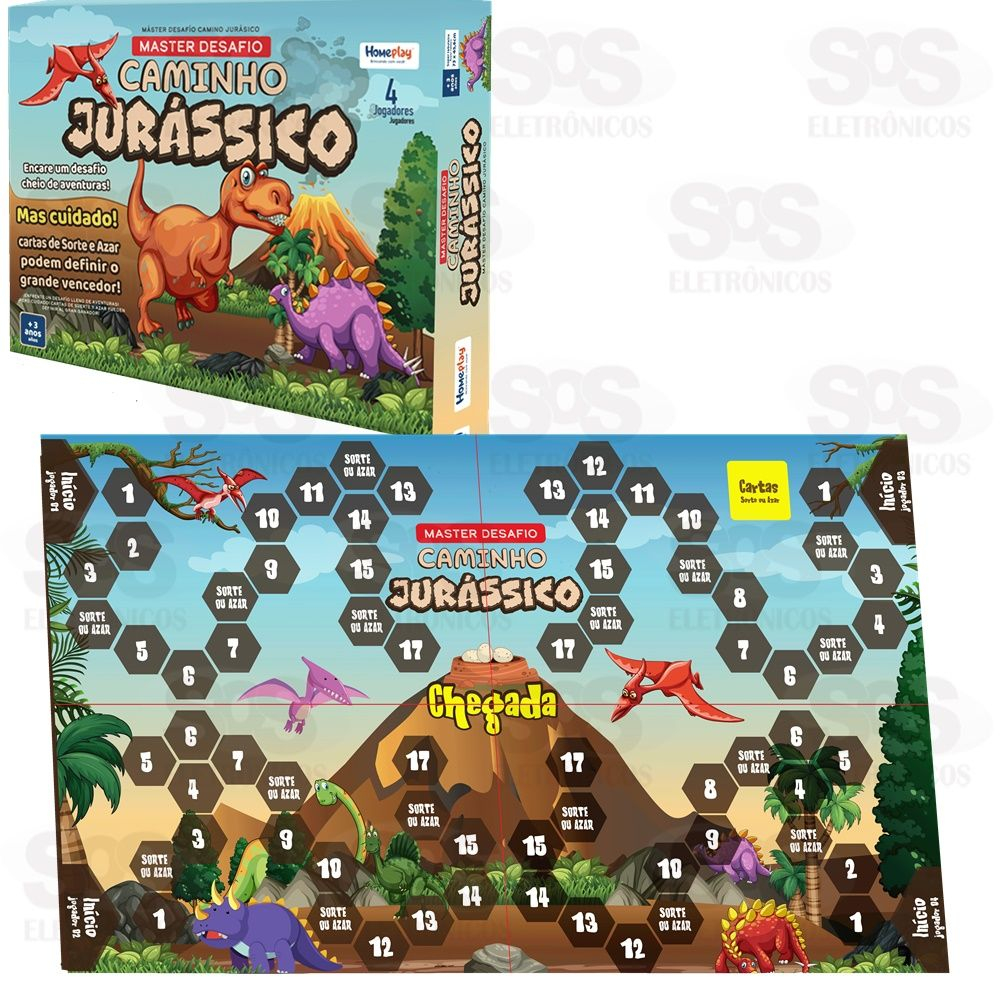 Jogo De Tabuleiro Dinossauro Game Desafio Divertido Combate