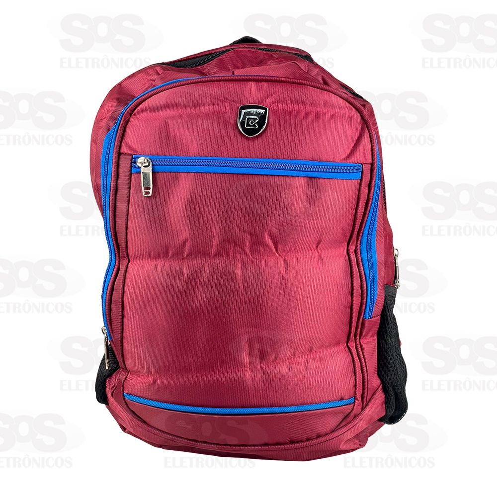 Mochila Grande 3 Bolsos Zper de Metal Bomag Boy B30013