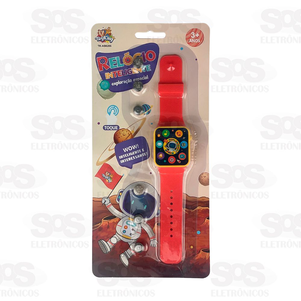 Relgio Inteligente Infantil Espacial Toy King TK-AB6286