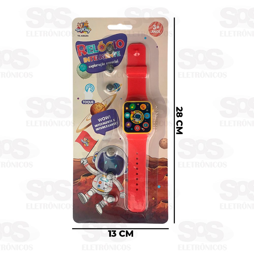 Relgio Inteligente Infantil Espacial Toy King TK-AB6286