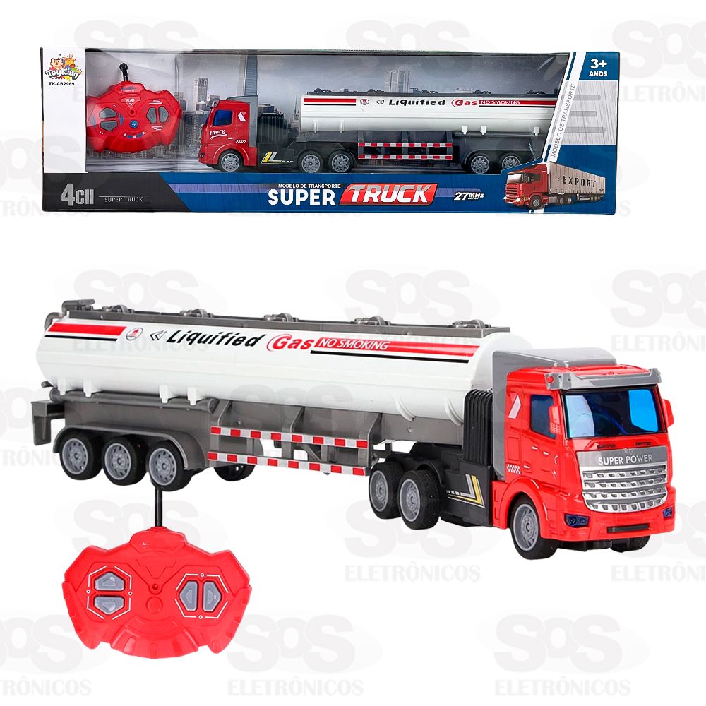Caminho Super Truck Gs Com Controle Remoto Toy King TK-AB2969