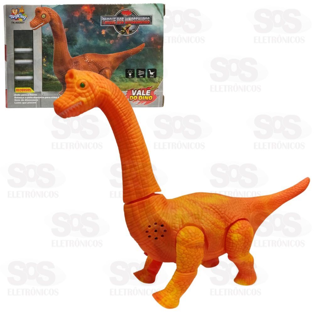 Dinossauro Com Som e Luz Toy King TK-2837