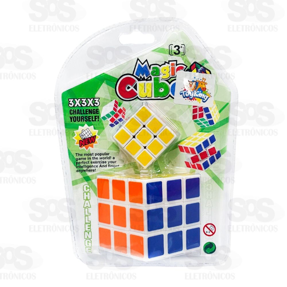 Kit 2 Cubos Mgico Embalagem Blister Toy King TK-AB4578