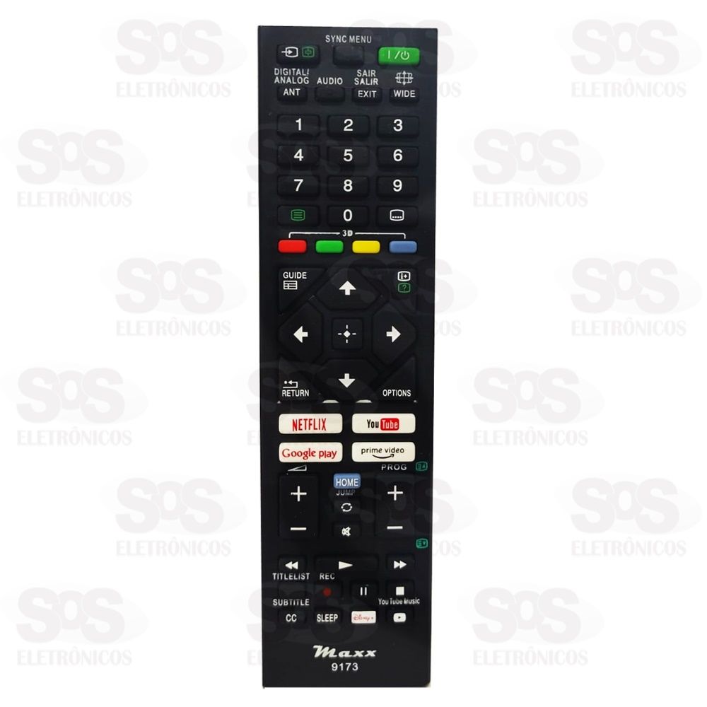 Controle Remoto Sony Tecla Disney Maxx 9173