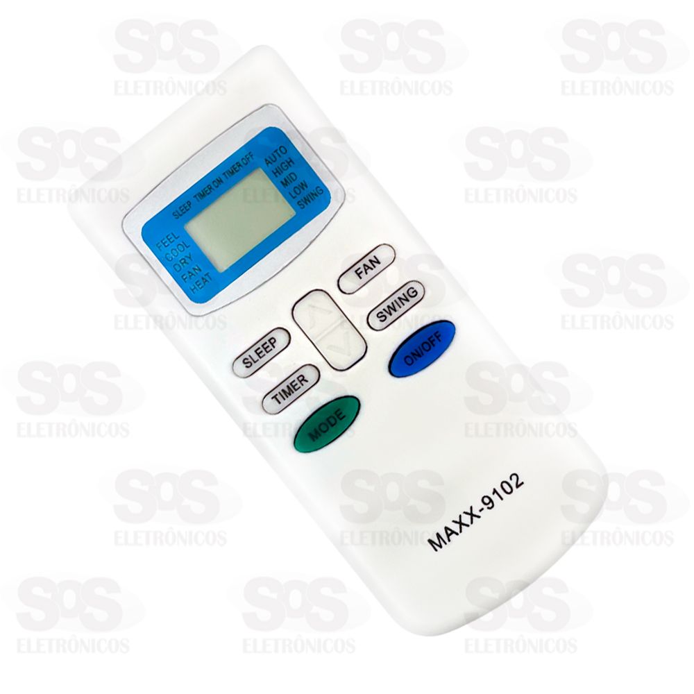 Controle Remoto Para Ar Condicionado Philco Maxx 9102