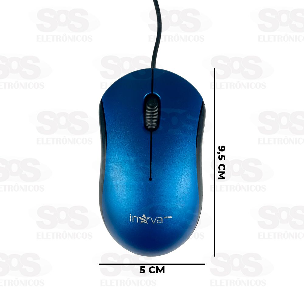 Mouse Óptico Com Fio 1.2M Inova Prime MOU-20055