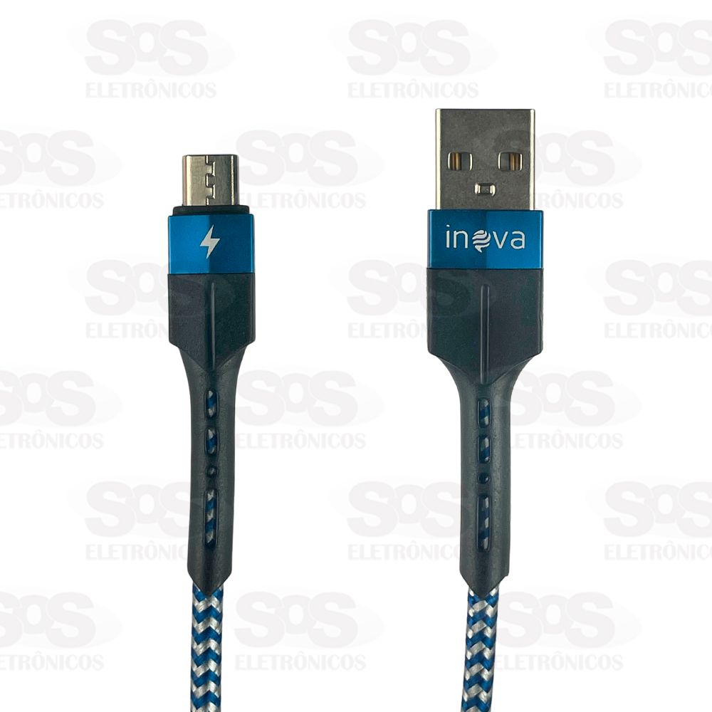 Cabo De Dados Micro USB V8 3.4A 2 Metros Inova CBO-20105