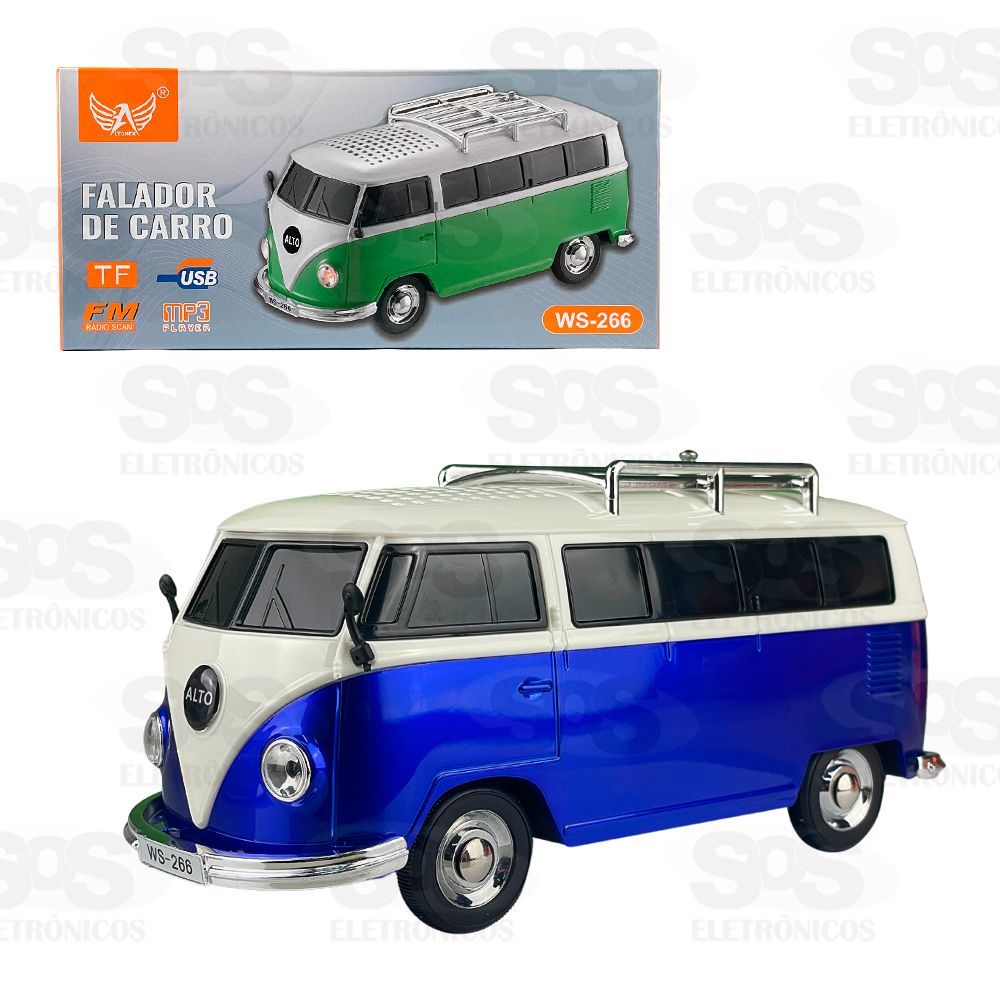 Caixa De Som Bluetooth Kombi Old Van 266