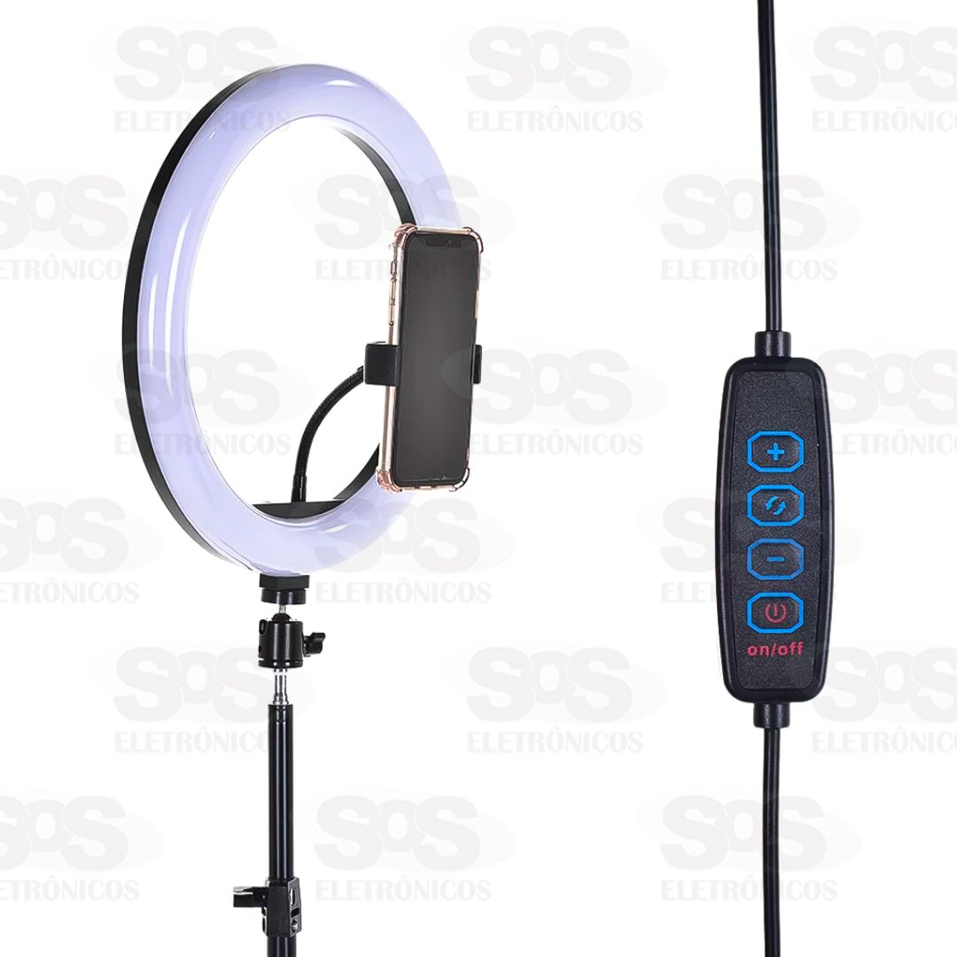 Iluminador Ring Light 12 Polegadas Com Trip 210 cm B-Max BM-L04