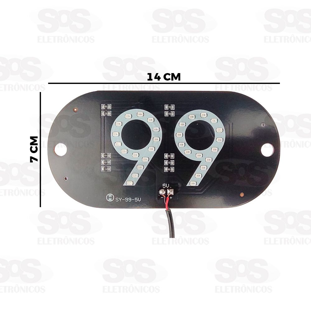 Painel LED Placa Luminoso 99 5V Cores Sortidas