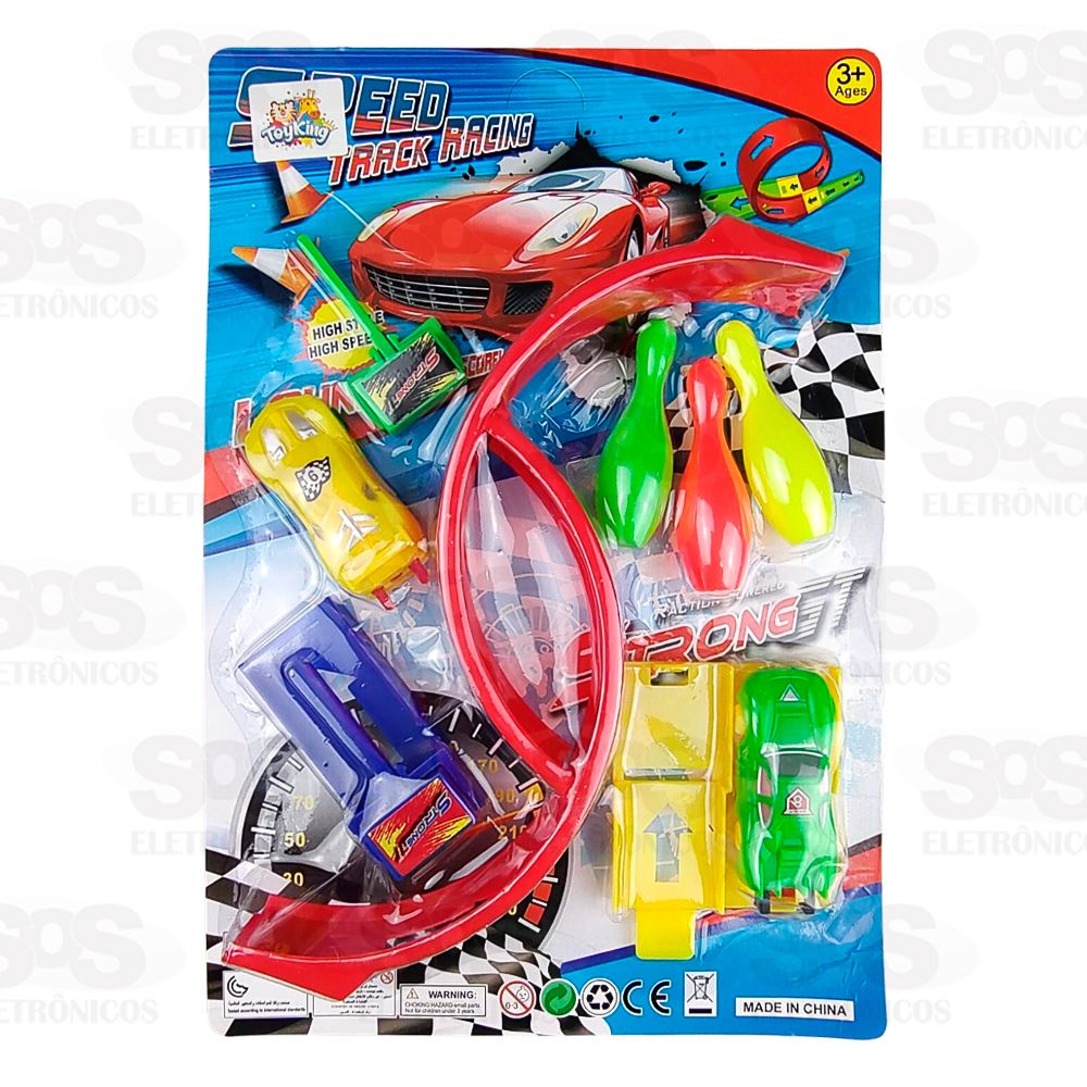 Pista Lana Carrinhos Looping Toy King TK-AB5157