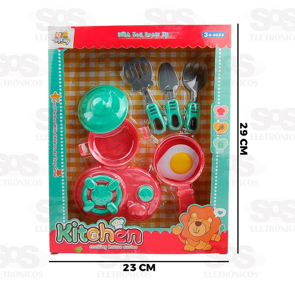 Kit Cozinha Comidinhas Kitchen 7 Peas Toy King TK-AB4403