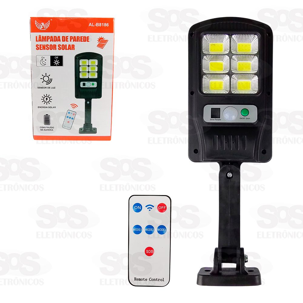 Luminria Solar LED Com Sensor Altomex AL-B8186