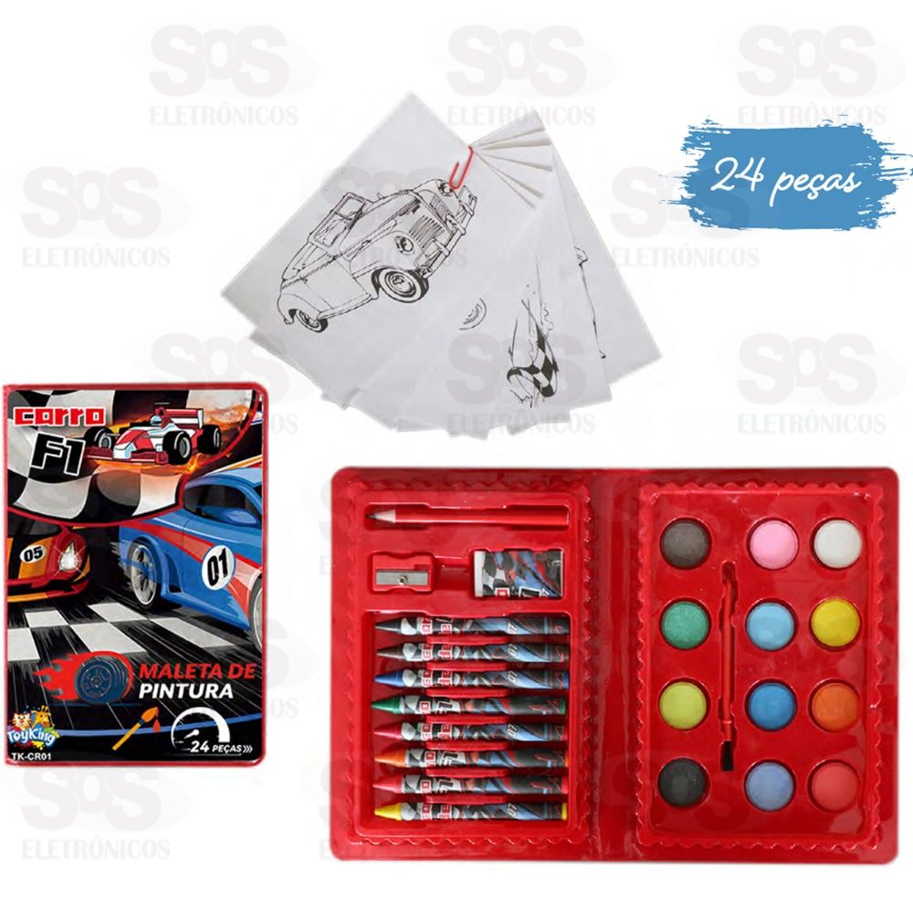 Kit Maleta De Pintura 24 Peas Formula 1 Toy King TK-CR01