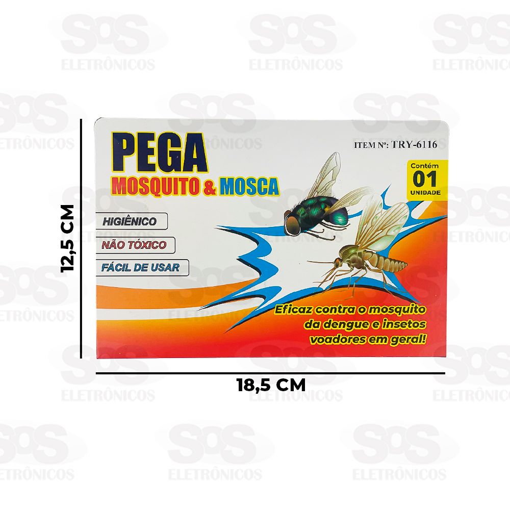 Armadilha Adesiva Pega Mosquito 5 Unidades TRY-6116