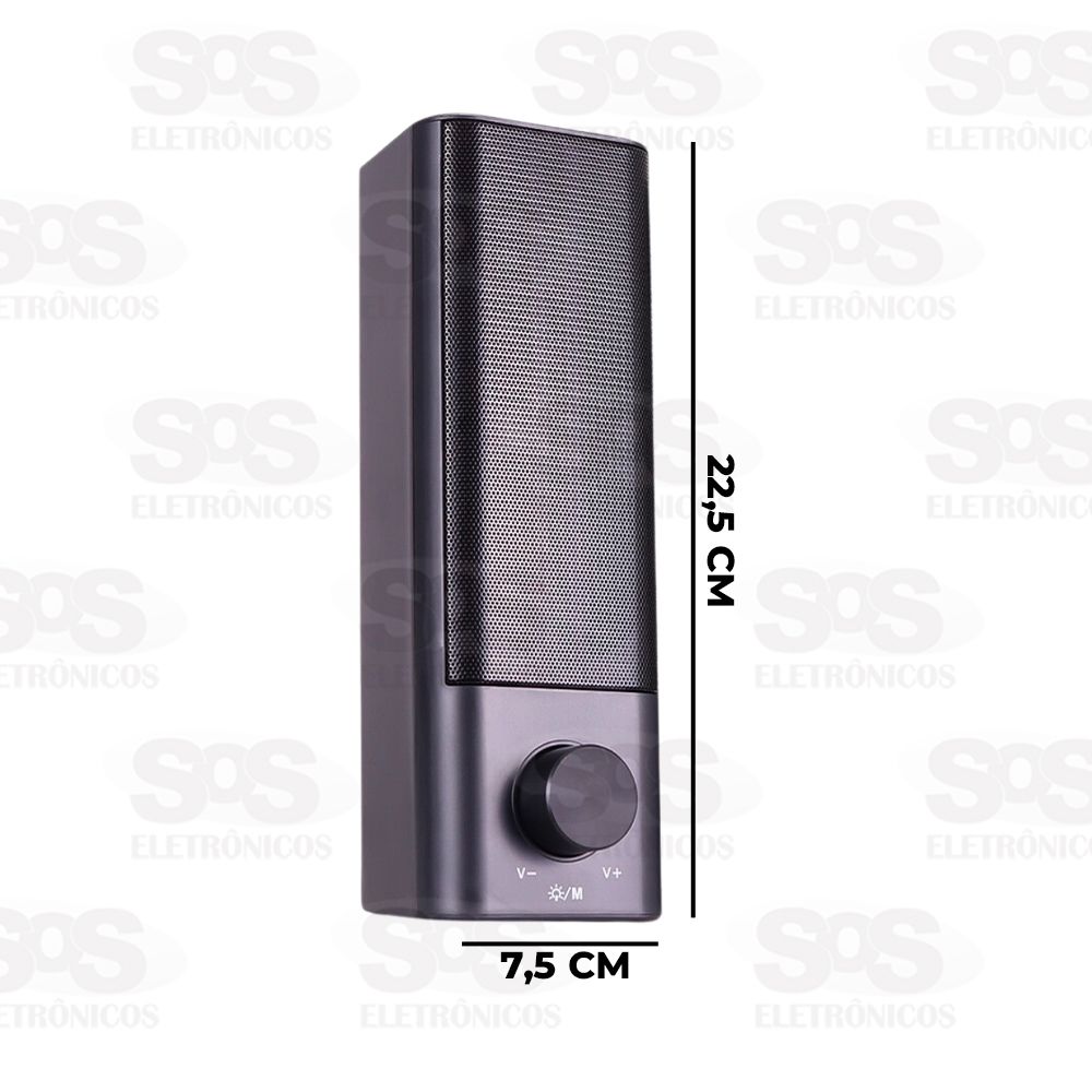 Caixa De Som Multimdia Bluetooth Magntica 10W Knup KP-RO820