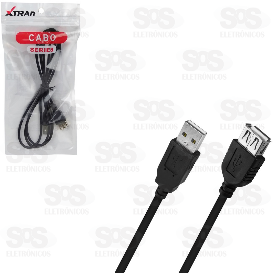 Cabo Extensor USB Macho Para USB Fmea 1,5 Metros  Xtrad XT-560