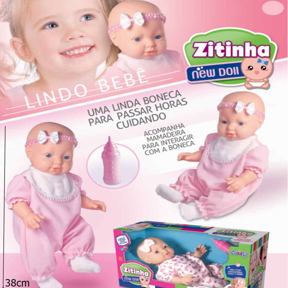 Boneca Zitinha New Doll Nova Toys 1124