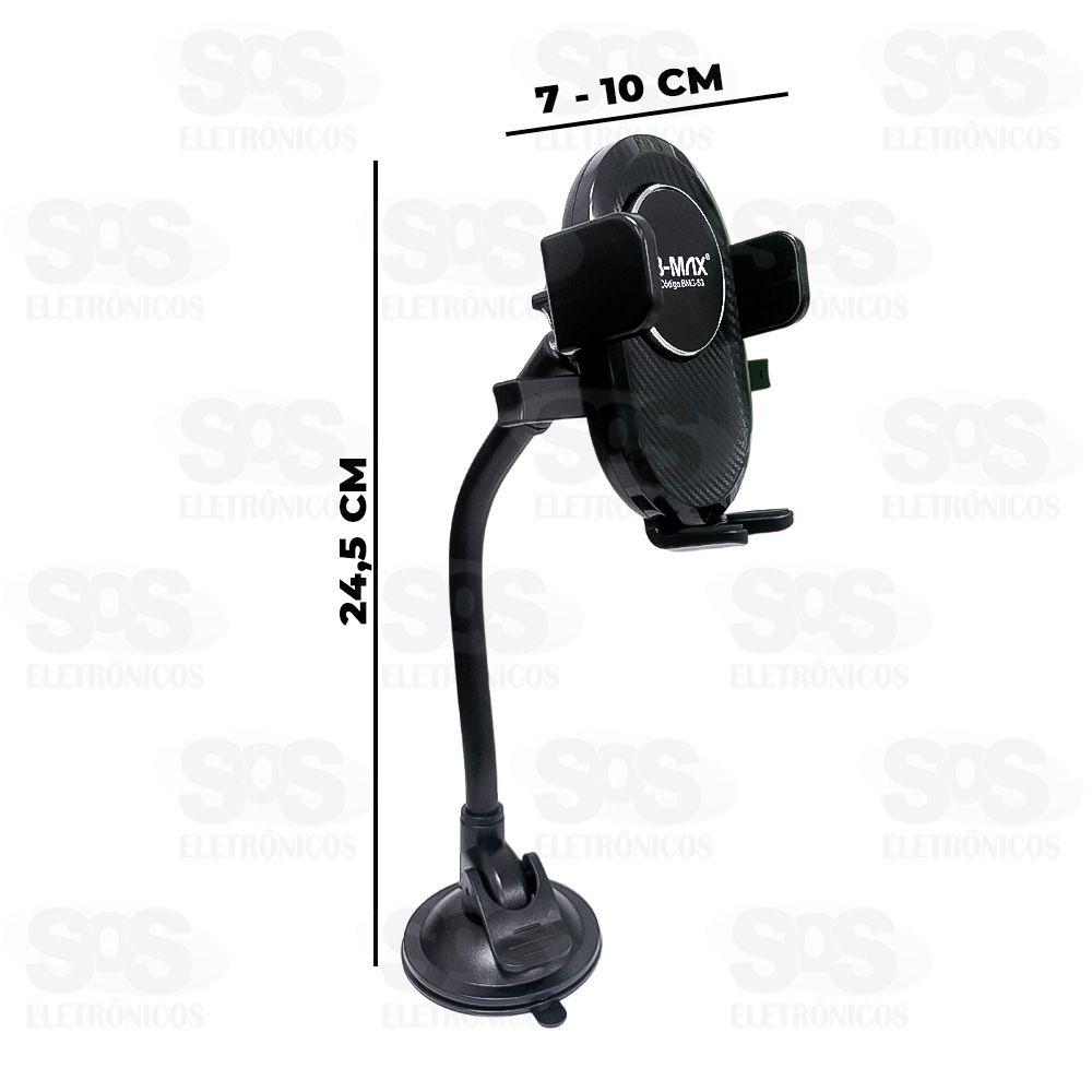 Suporte Para Celular Articulvel Ventosa B-Max BMG-53