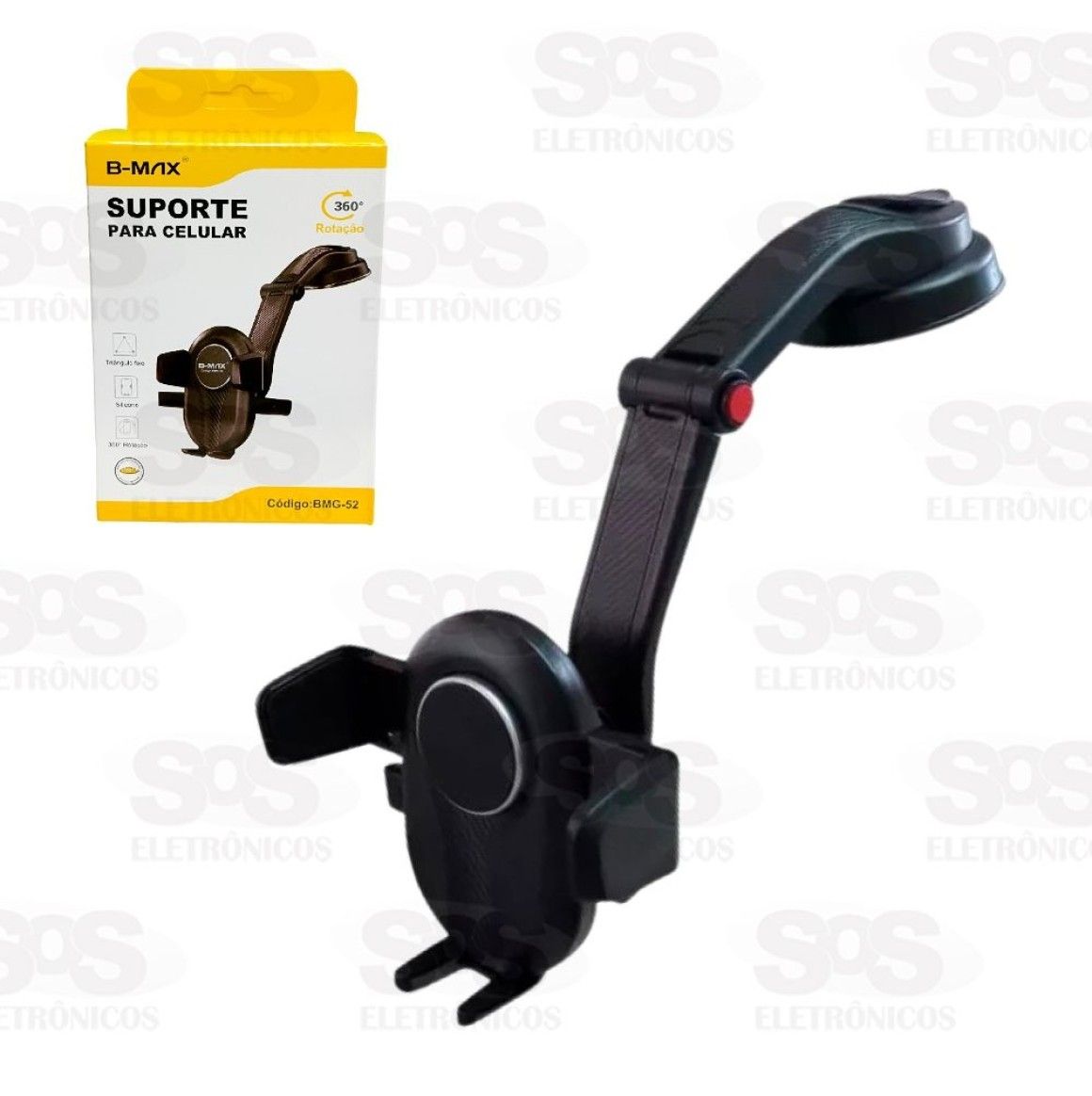 Suporte De Celular Com Trava Automtica B-Max BMG-52