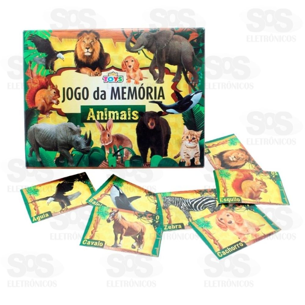 Jogo De Memria Animais Mini Toys 0445