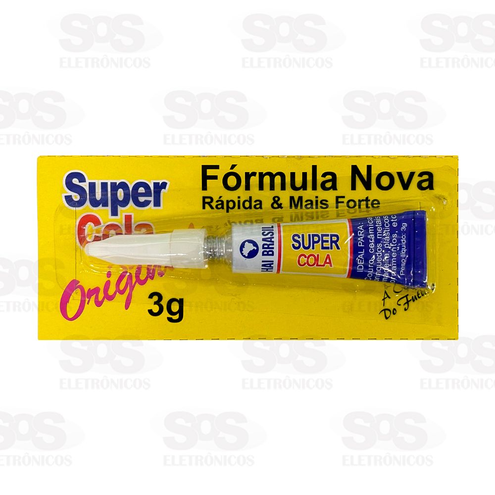 Super Cola Cartela com 12 Unidades De 3 Gramas Hai Brasil L555