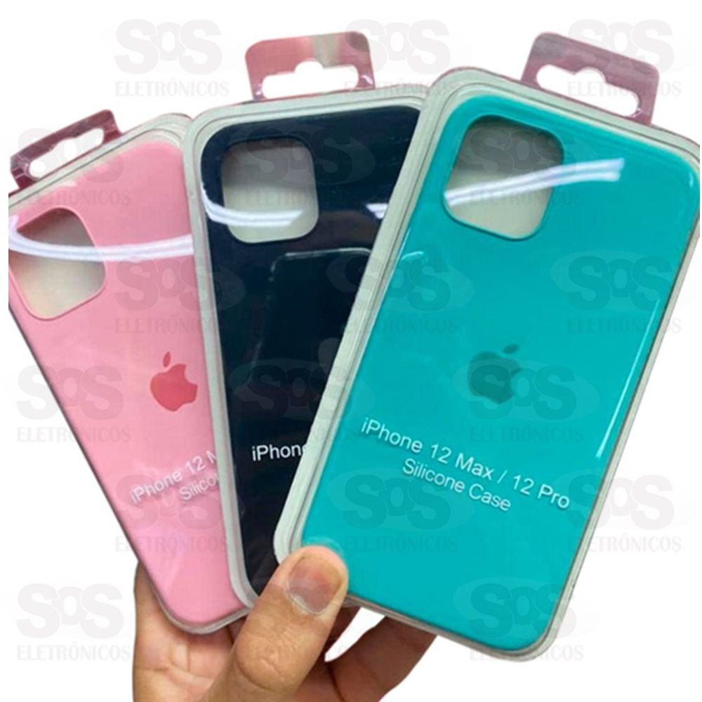 Case Aveludada Blister Iphone 15 Pro Max Cores Variadas 