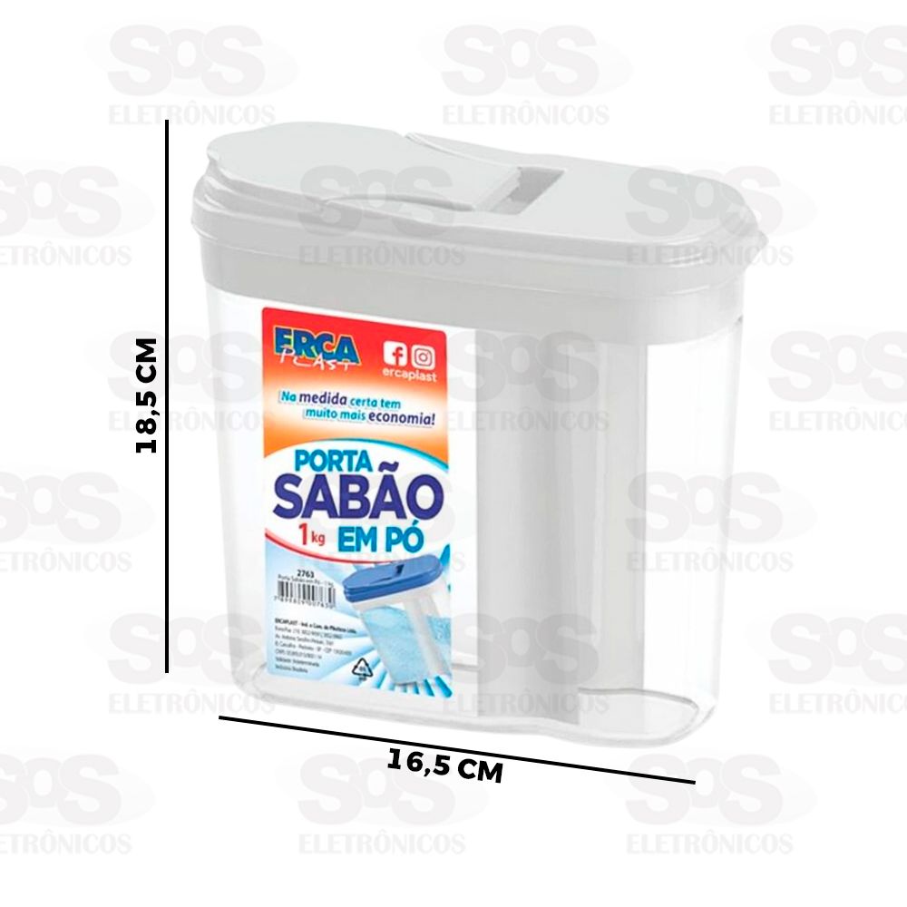 Pote Porta Sabo Em P 1Kg Ercaplast 2763