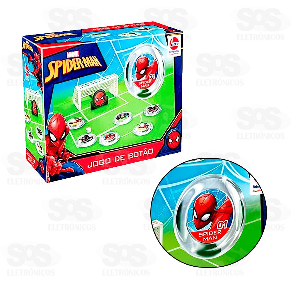 Jogo De Botão Lider Homem Aranha 3328