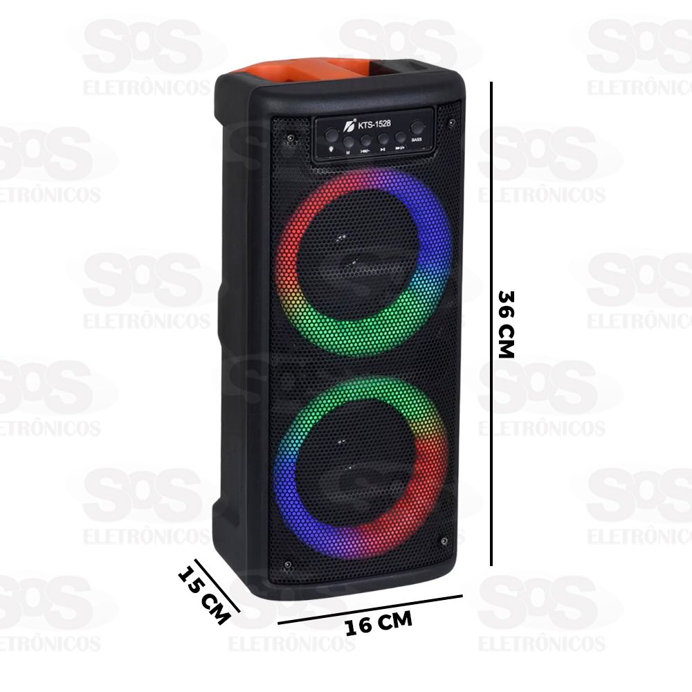 Caixa De Som 20W Bluetooth Boto Bass KTS-1528