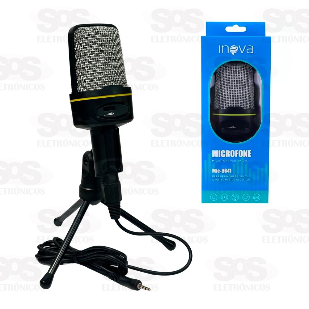 Microfone Multimdia De Mesa Inova MIC-8641