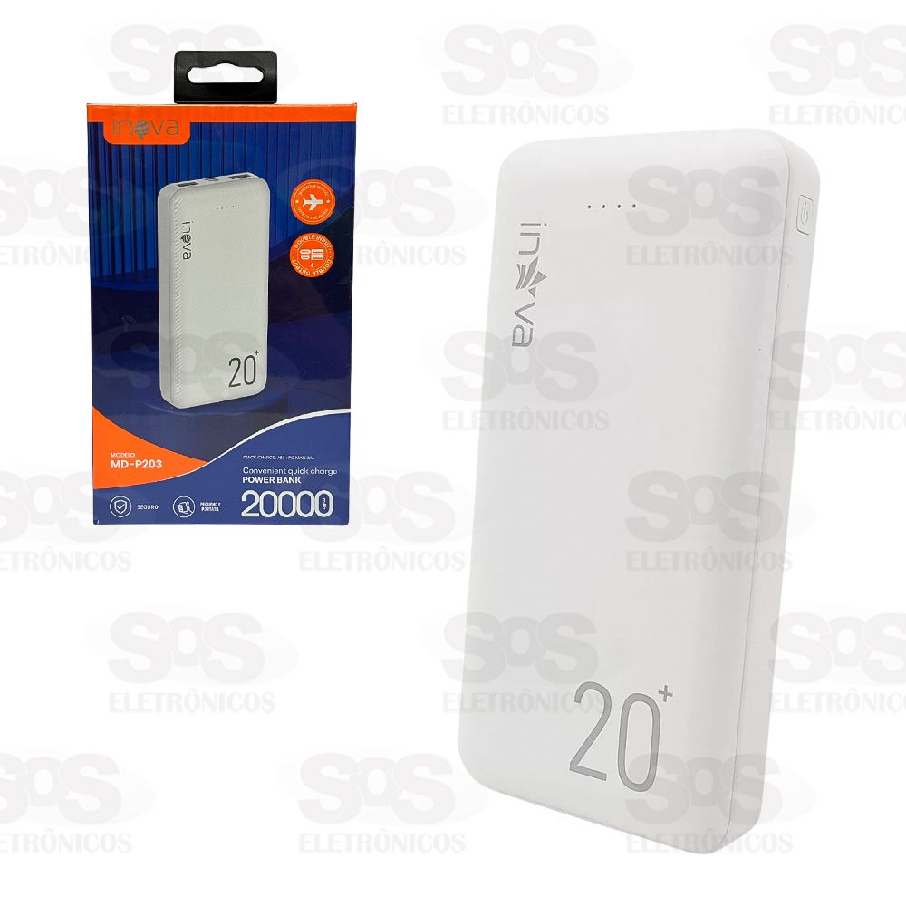 Carga extra 20.000mAh Quick Charge Inova MD-P203