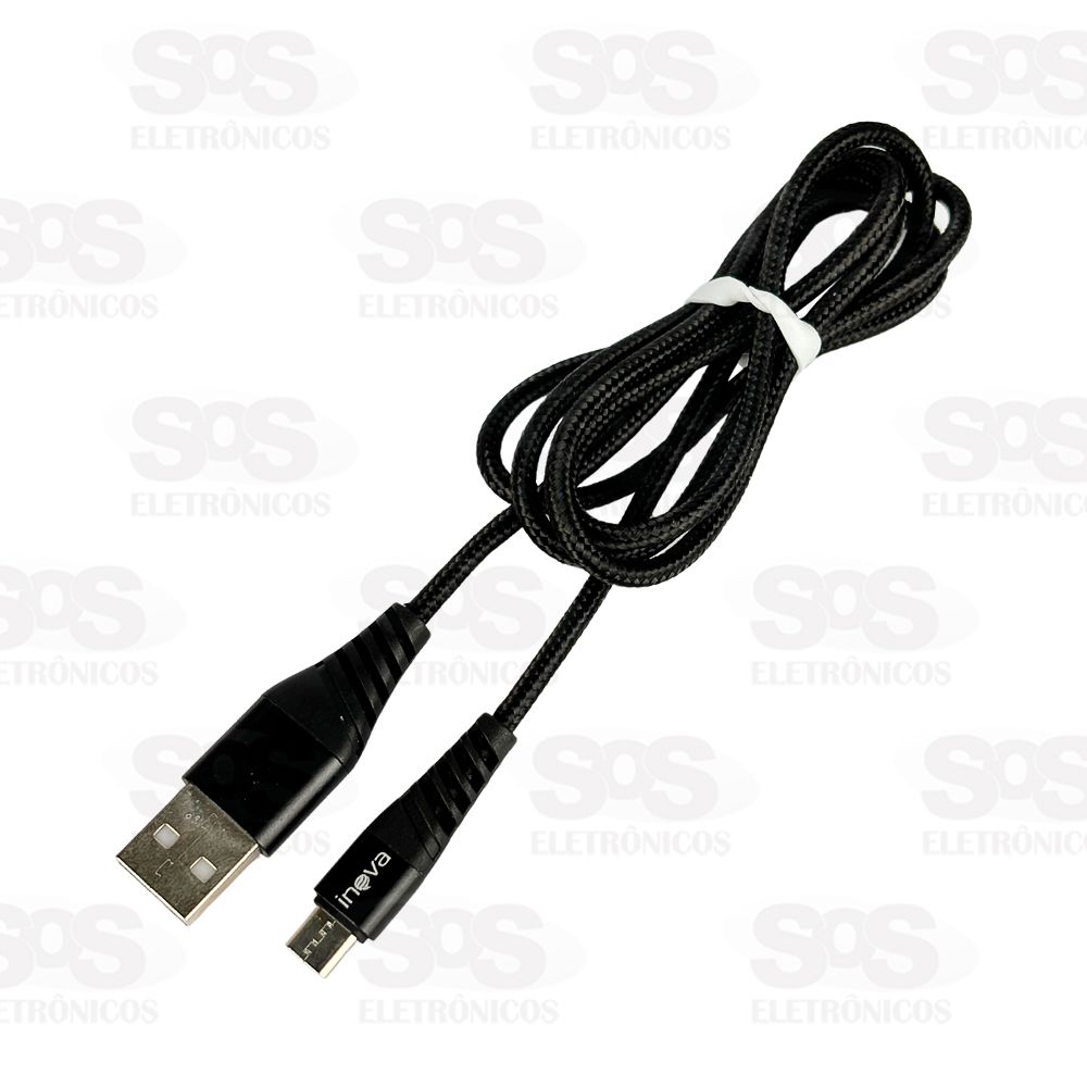 Cabo De Dados 3.4A Micro USB V8 1 Metro Inova CBO-6008