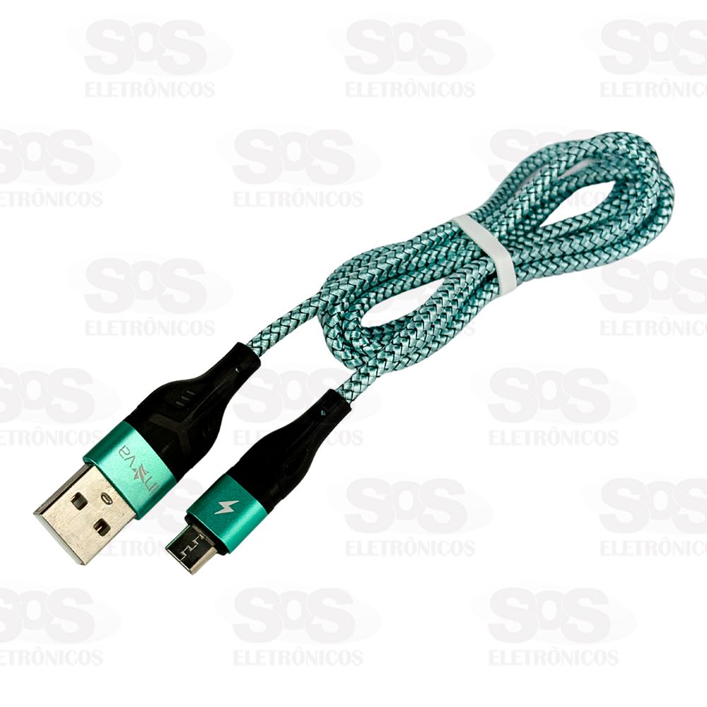 Cabo De Dados 3.4A Micro USB V8 1 Metro Inova Prime CBO-20143