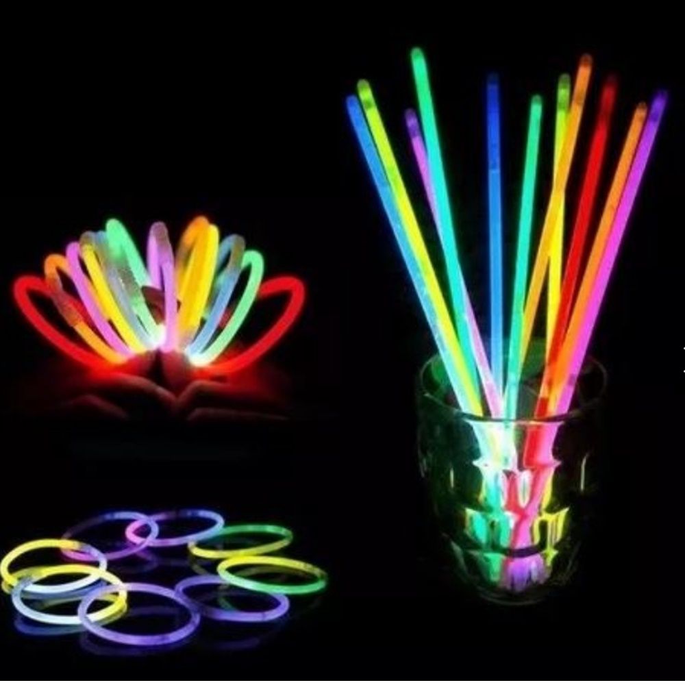 Pulseira Neon Alto Brilho Tubo com 100 Unidades Toy King TK-AB6215