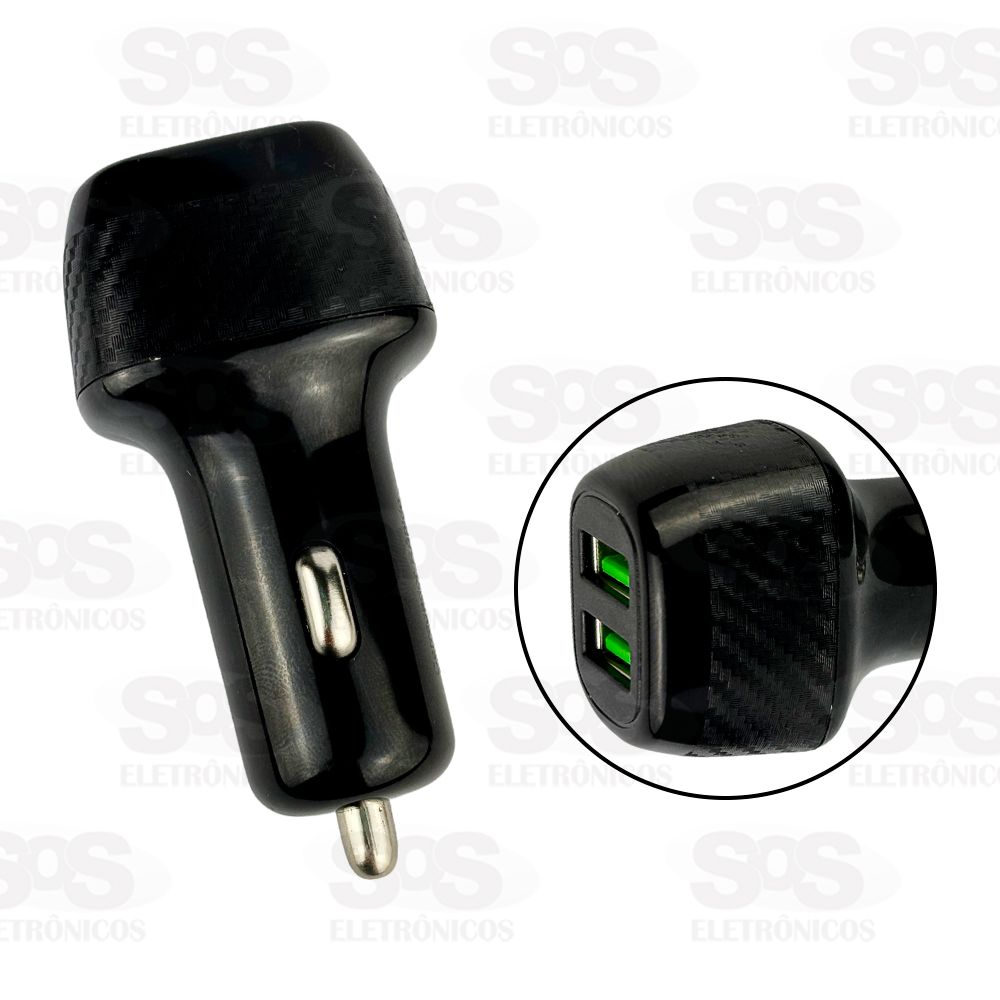 Carregador Fonte Veicular 3.4A 2 USB Sem Embalagem Inova L387 CAR-3349