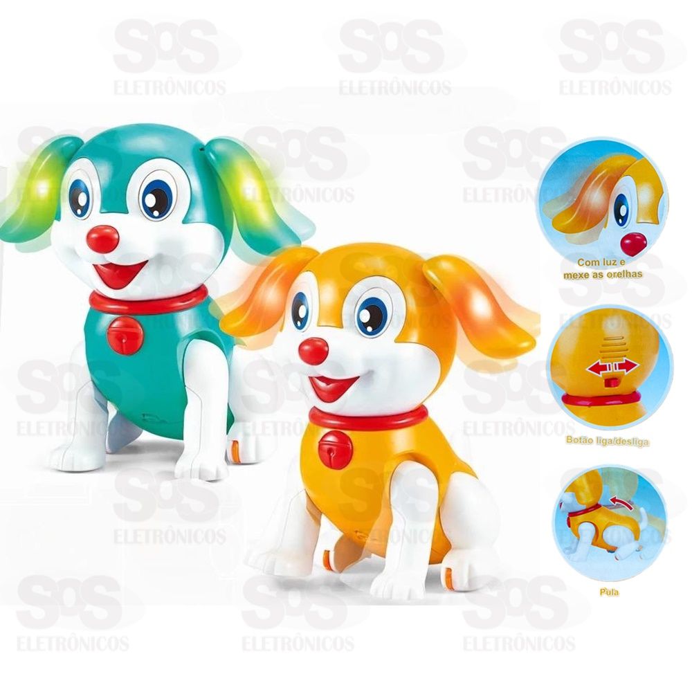 Cachorro Danante com Luz E Som Toy king TK-AB2515