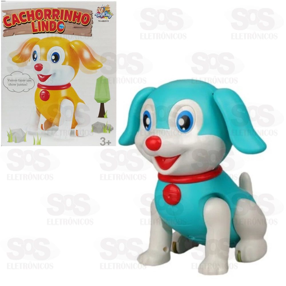 Cachorro Danante com Luz E Som Toy king TK-AB2515