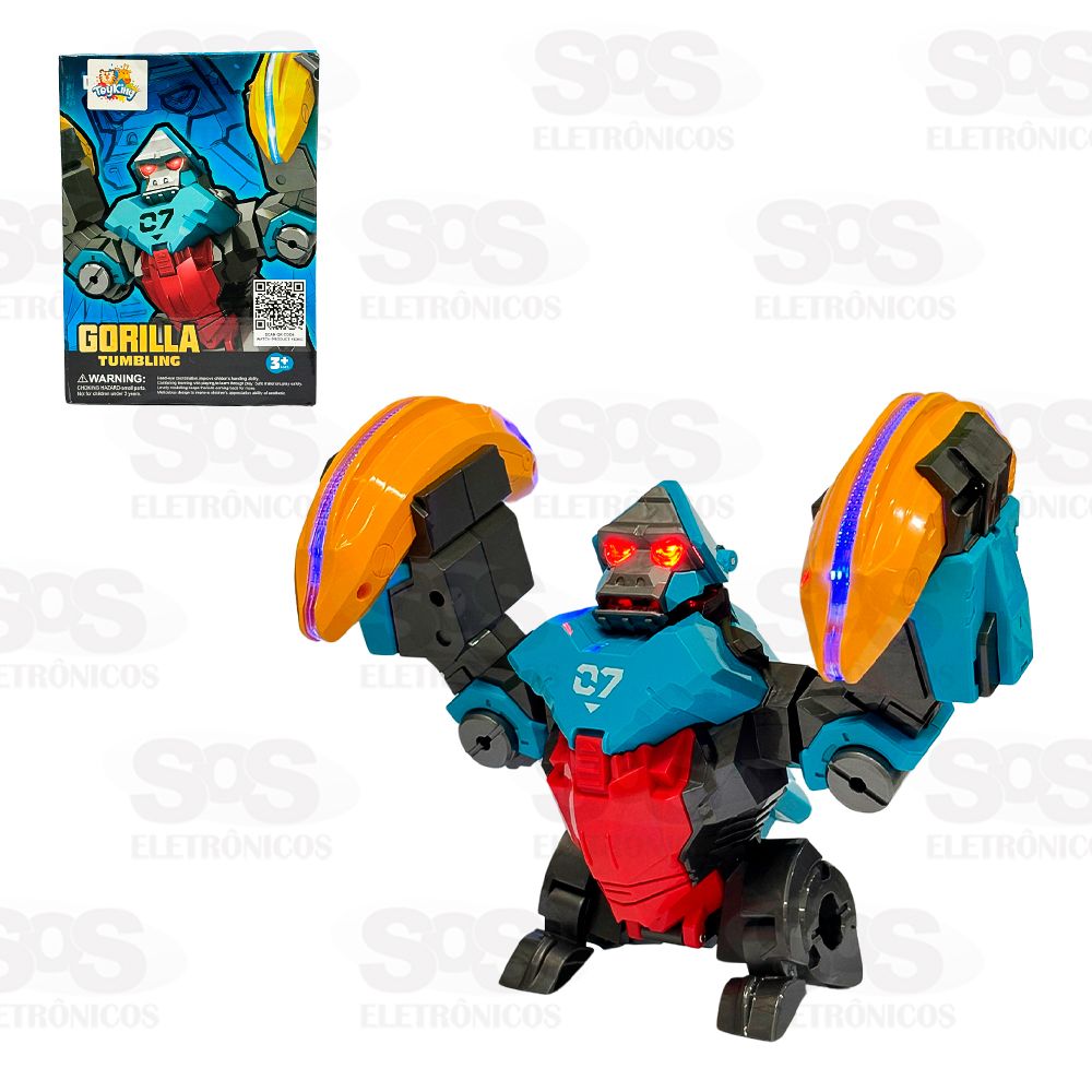 Gorilla Danarino Com Luzes e Sons Toy King TK-AB6356