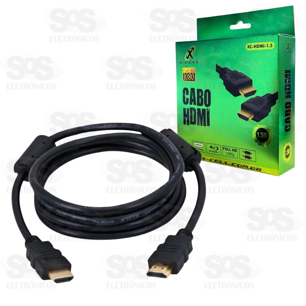 Cabo HDMI 1.5 metros X-cell XC-HDMI-1.5