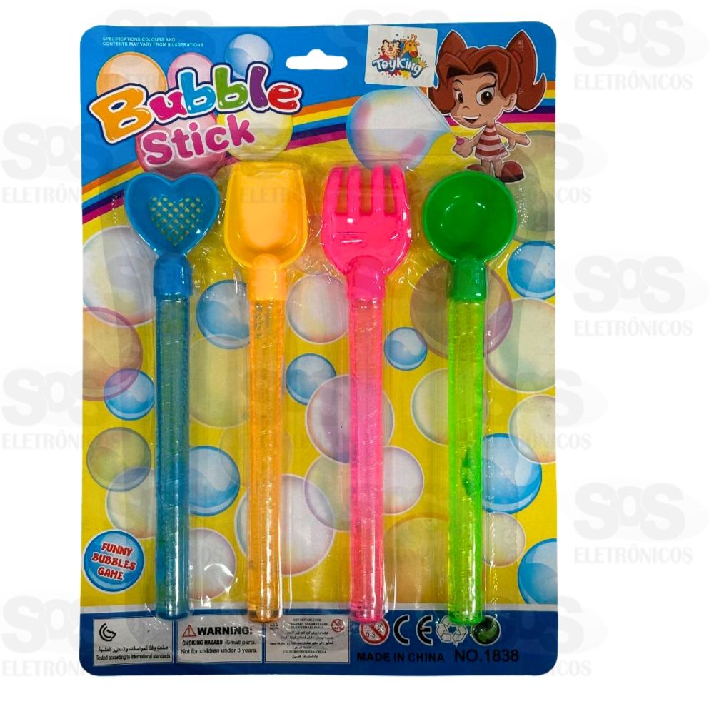 Kit Bolhas De Sabo Com 4 Unidades Toy King TK-AB5343