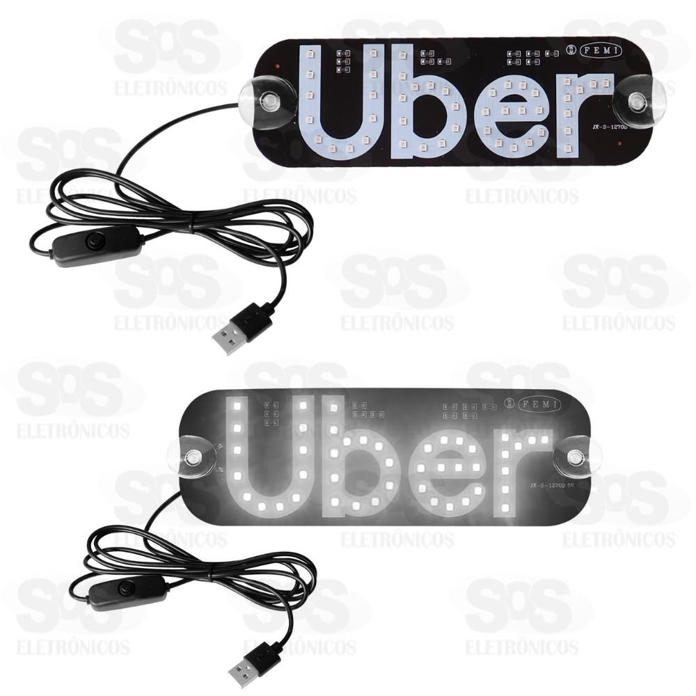 Painel LED Luminoso Uber Branco Altomex