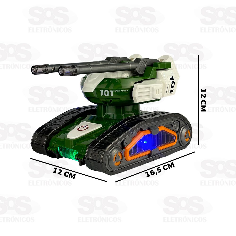 Tanque De Guerra Rob Com Luzes e Sons Toy King TK-AB6358