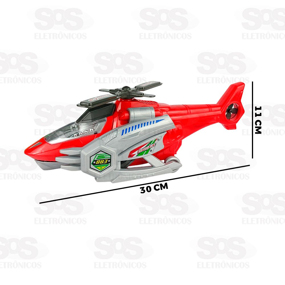 Helicptero Dinossauro Com Sons e Luzes Toy King TK-AB3636