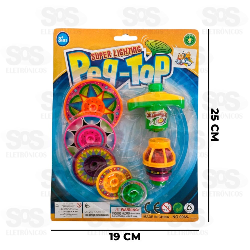 Beyblade 5 Pies Divertidos Cores sortidas Toy King TK-AB6294