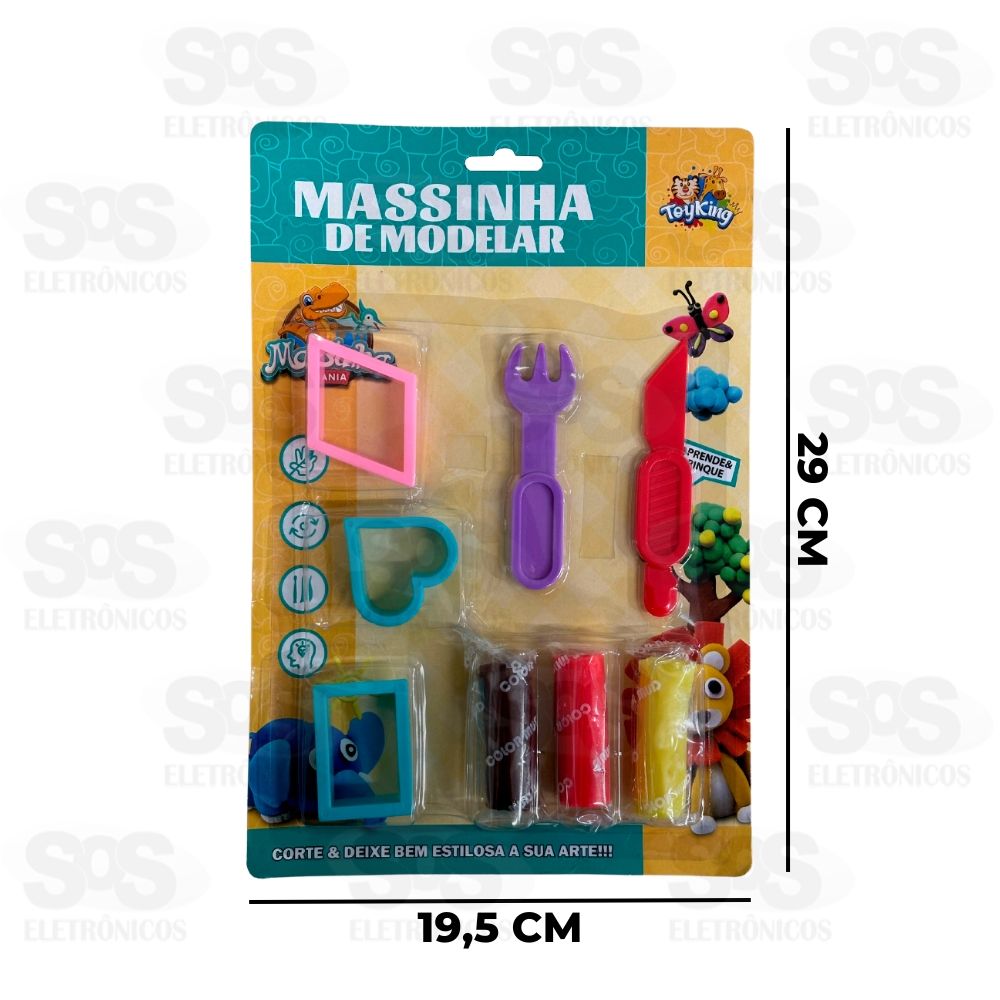 Kit Massinha De Modelar 8 Peas Toy King TK-AB3271